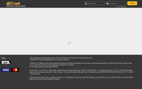 Alt.com homepage screenshot