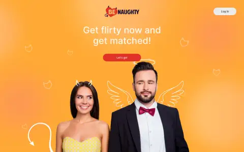 BeNaughty homepage screenshot
