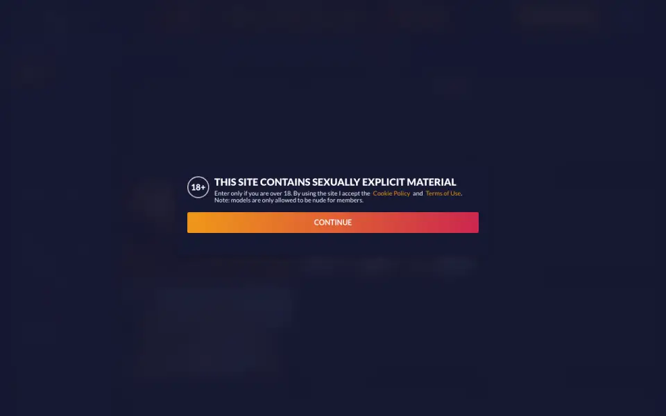 Cams.com homepage screenshot