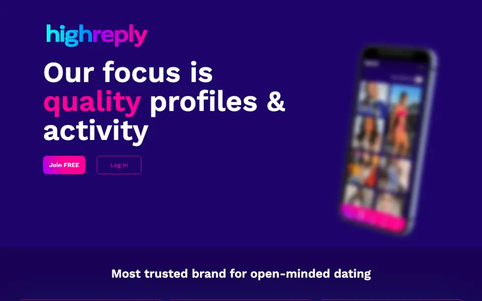 HighReply homepage screenshot