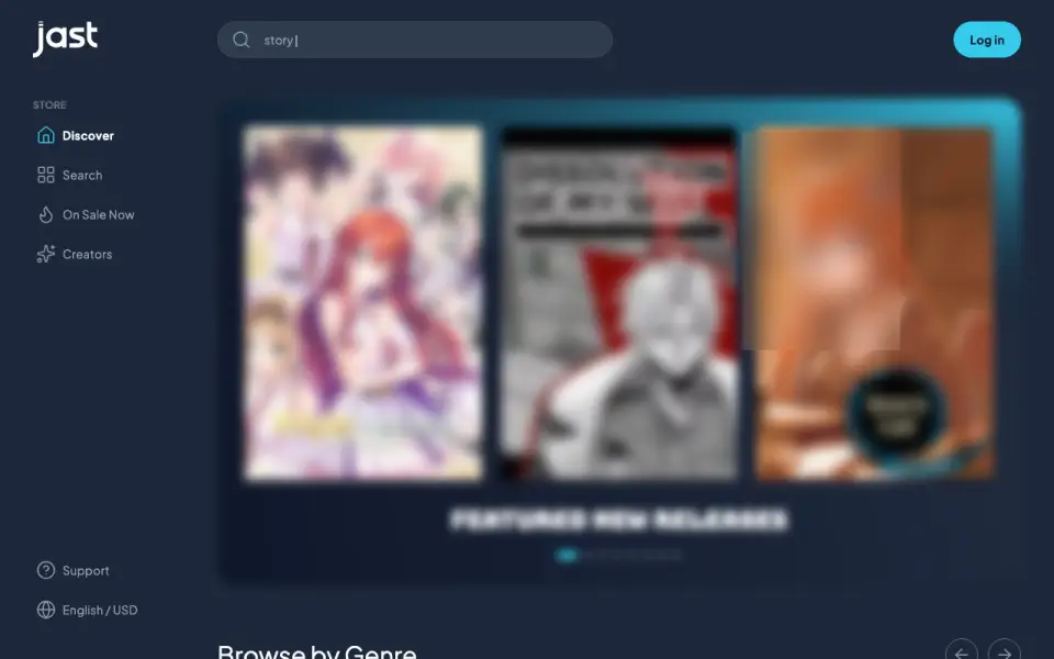 JAST homepage screenshot