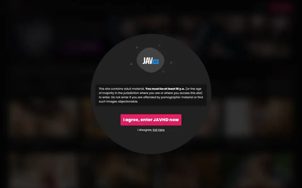 JAVHD homepage screenshot