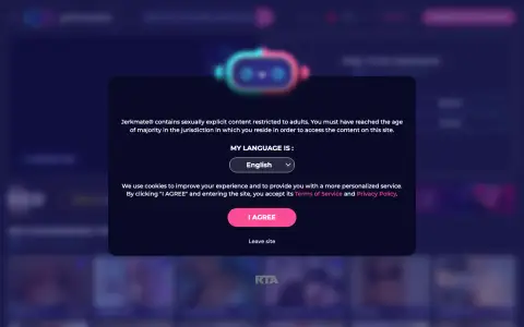 Jerkmate homepage screenshot