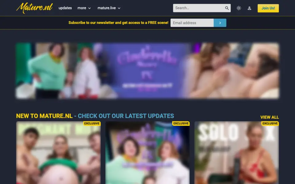 Mature.nl homepage screenshot