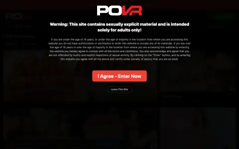 POVR homepage screenshot
