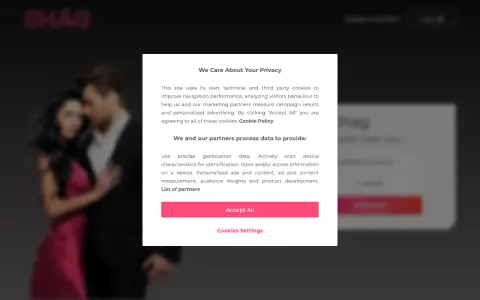 Screenshot der Startseite von Shag.co.uk