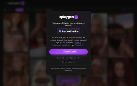 SpicyGen homepage screenshot