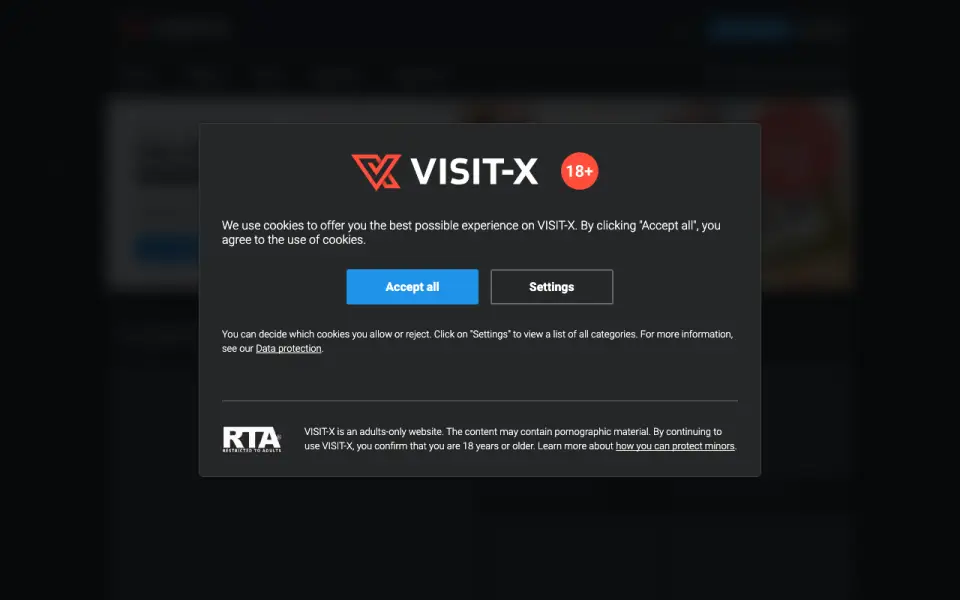 VISIT-X homepage screenshot