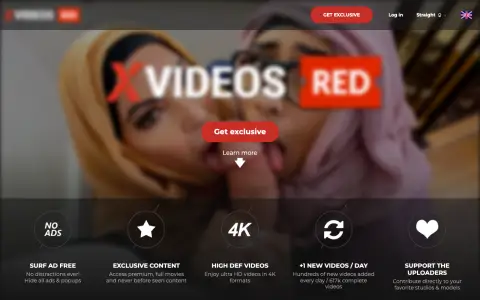 XVideos RED homepage screenshot
